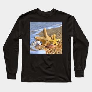 Starfish and Sea Shell Long Sleeve T-Shirt